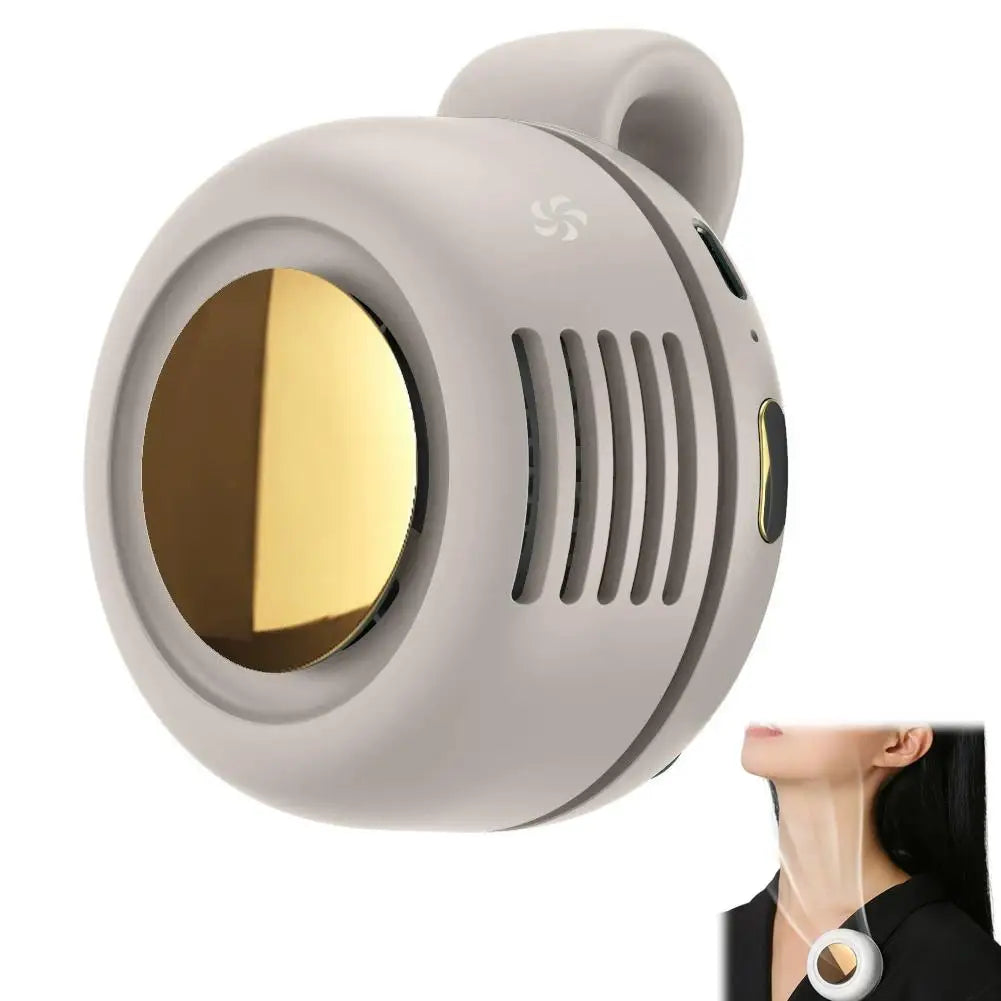 Portable Silent Mini Bladeless Electric Fan,Small Fan Clip on Shirt Waist Mini Bladeless Fan Adjustable 3-Speed for Outdoor NEW